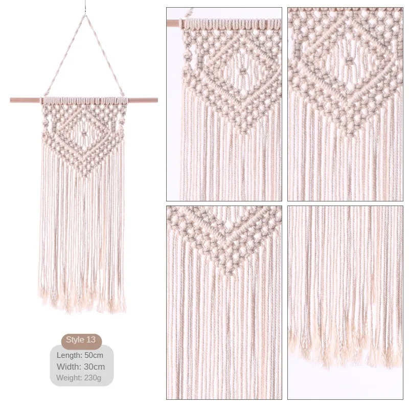Nordic Boho Cotton Rope Long Tassel Wall Tapestry 15 S8deb09464bcd435c8d412d8d4a1d4d79j