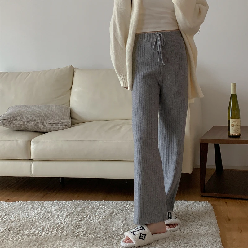 Women Autumn Pants 2022 Loose Vintage Wide Leg Pants Winter Casual Knitted Trousers Elegant Streetwear New 23069
Women Autumn Pants 2022 Loose Vintage Wide Leg Pants Winter Casual Knitted Trousers Elegant Streetwear New 23069