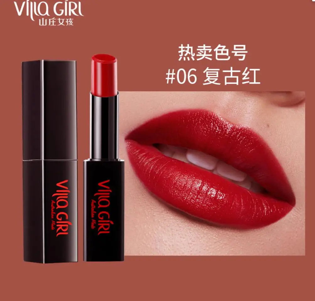 

Lipstick Makeup Matte Waterproof Long Lasting Lip Stick Sexy Red Pink Velvet Nude Lipsticks Women Lips Cosmetics T2554