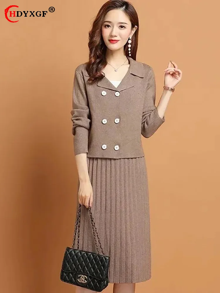 Fashion Knitted Skirt 2 Piece Set Long Sleeve Short Tops + Knee-length Straight Faldas Conjuntos Elegant Sweater Skirts Ensemble
Fashion Knitted Skirt 2 Piece Set Long Sleeve Short Tops + Knee-length Straight Faldas Conjuntos Elegant Sweater Skirts Ensemble
