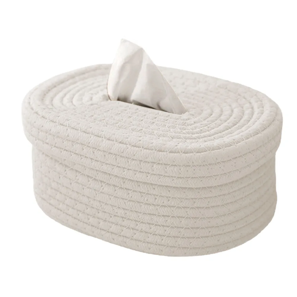 Elegant Tissue Box in Nordic Style Handcrafted with Cotton and Hemp Threads Natural Wood or Milk White Options
Elegant Tissue Box in Nordic Style Handcrafted with Cotton and Hemp Threads Natural Wood or Milk White Options