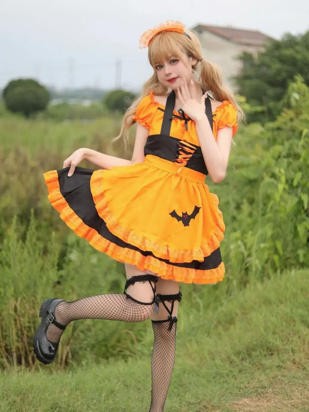 Halloween Role Play Women Girls Embroidery Suit Bat Vampire Maid Outfit Housemaid Cosplay Costume Magic Witch Identity Cosplay
Halloween Role Play Women Girls Embroidery Suit Bat Vampire Maid Outfit Housemaid Cosplay Costume Magic Witch Identity Cosplay