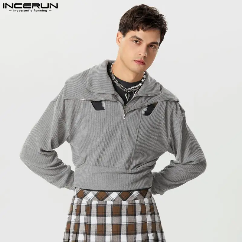 INCERUN Men Hoodies Solid Color Zipper Lapel Long Sleeve Hollow Out Crop Sweatshirts Streetwear 2023 Casual Male Pullovers S-5XL
INCERUN Men Hoodies Solid Color Zipper Lapel Long Sleeve Hollow Out Crop Sweatshirts Streetwear 2023 Casual Male Pullovers S-5XL