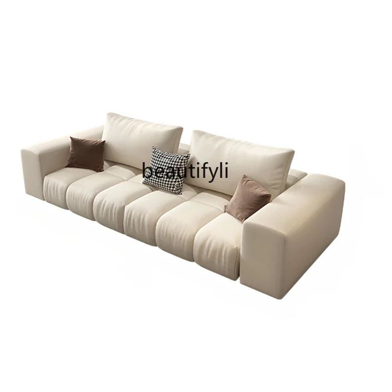 Light Luxury Leather Sofa Living Room Modern Simple First Layer Cowhide Tofu Module Sofa furniture living room
Light Luxury Leather Sofa Living Room Modern Simple First Layer Cowhide Tofu Module Sofa furniture living room