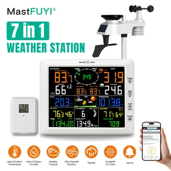MASTFUYI 7-in-1 Wi-Fi Weather Station