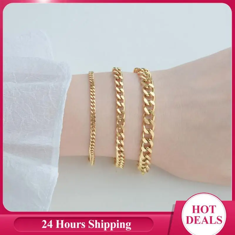 Stainless Steel Bracelets Women Men Fashion Punk Metal Bracelet Classic Trendy Chain Vintage Gothic Hiphop Bracelet Jewelry Gift
Stainless Steel Bracelets Women Men Fashion Punk Metal Bracelet Classic Trendy Chain Vintage Gothic Hiphop Bracelet Jewelry Gift