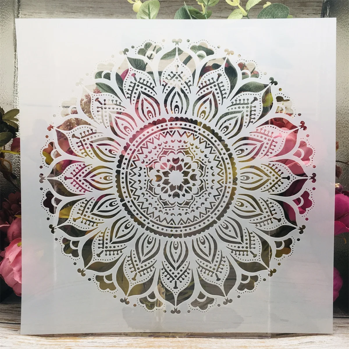 

30*30cm Mandala Round Circle Geometry DIY Layering Stencils Wall Painting Scrapbook Coloring Embossing Album Decorative Template