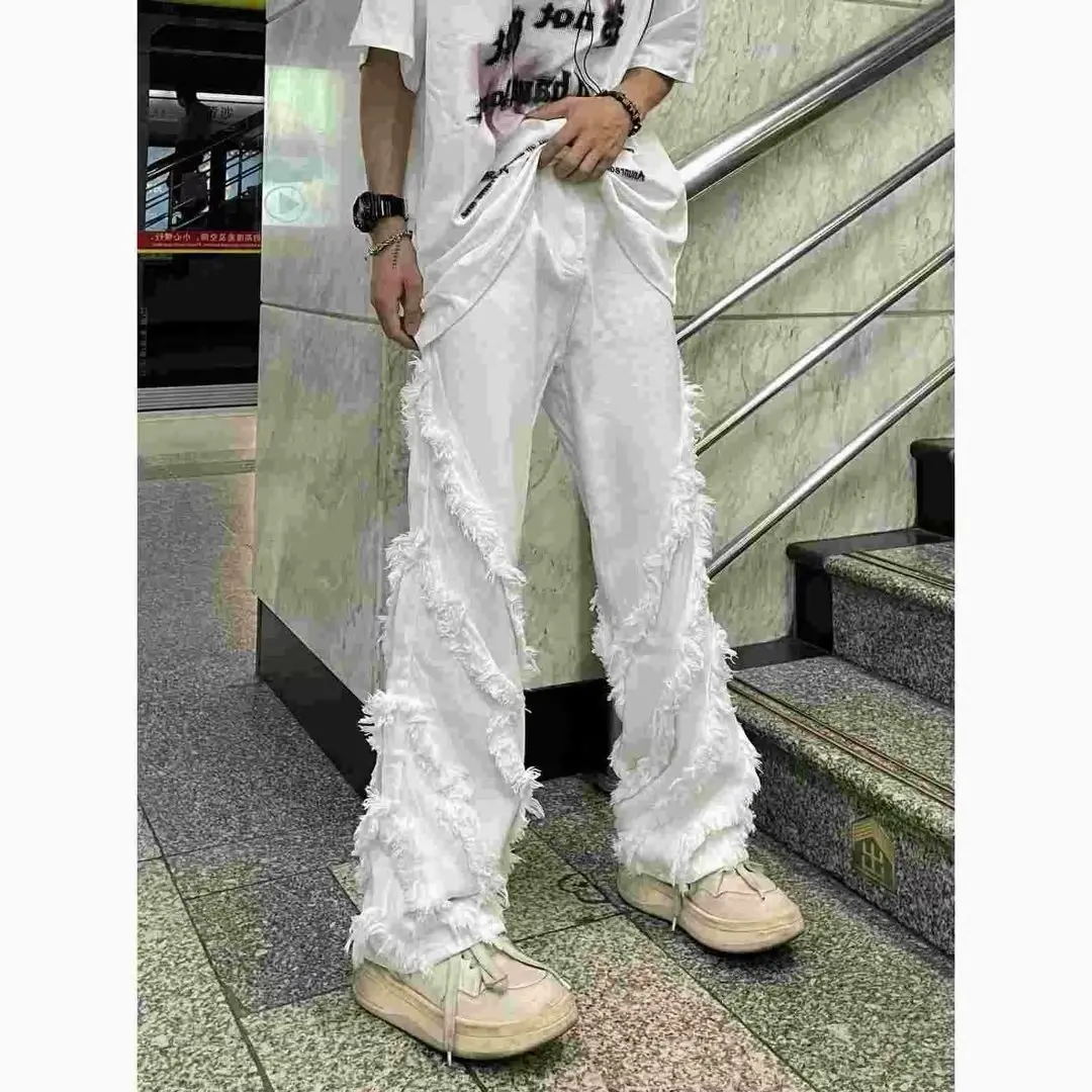 American Vibe Destroys Raw Edge Skinny Jeans For Men High Street Hip Hop Retro Patchwork Loose Micro-cropped Pants
American Vibe Destroys Raw Edge Skinny Jeans For Men High Street Hip Hop Retro Patchwork Loose Micro-cropped Pants