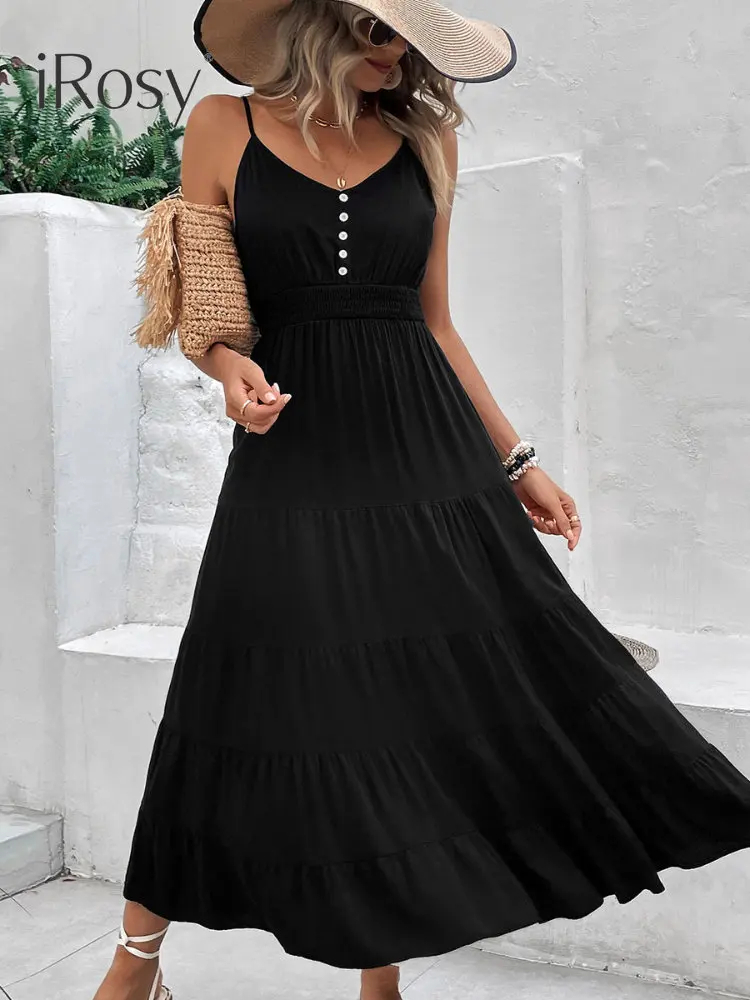 New In 2023 Women's Sundress Elegant Black Sleeveless Elastic Waist Long Viscose Dress for Women Casual Vacation Beach Outfits
New In 2023 Women's Sundress Elegant Black Sleeveless Elastic Waist Long Viscose Dress for Women Casual Vacation Beach Outfits