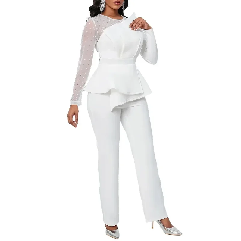 Africa Clothing Plus Size African Clothes for Women 2023 Autumn Long Sleeve Solid Color O-neck Outfits Mesh Bead Long Jumspuit
Africa Clothing Plus Size African Clothes for Women 2023 Autumn Long Sleeve Solid Color O-neck Outfits Mesh Bead Long Jumspuit