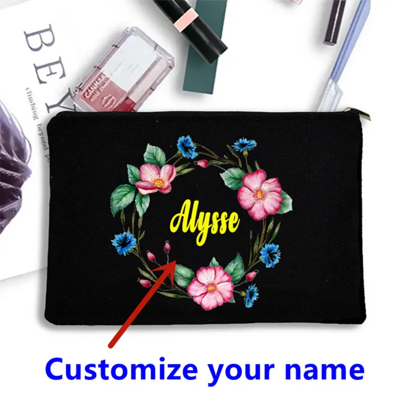 22x14cmFlower Personalized Signature Cosmetic Bag Customized Environmentally Friendly Canvas Women's Zipper Durable Bag
22x14cmFlower Personalized Signature Cosmetic Bag Customized Environmentally Friendly Canvas Women's Zipper Durable Bag