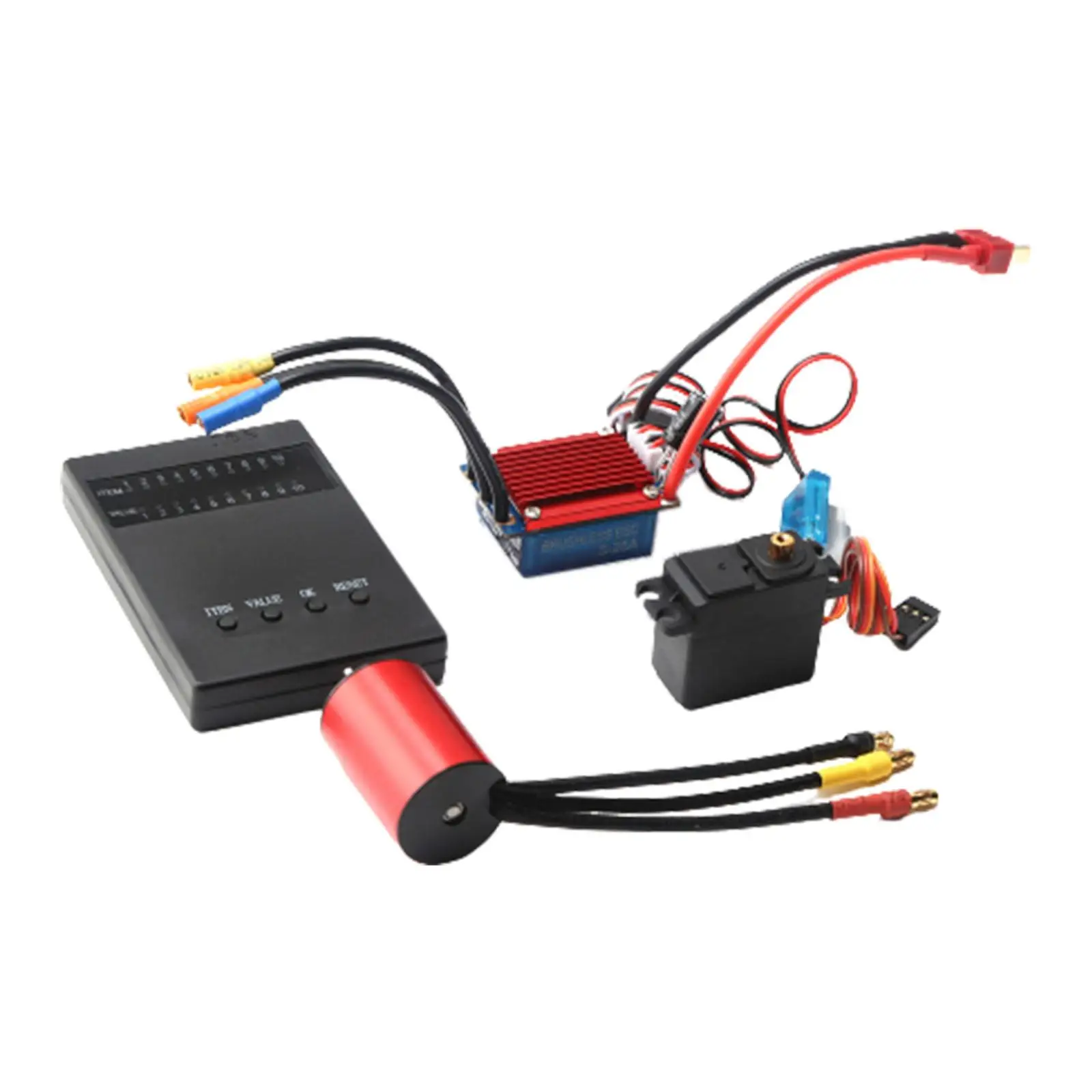 Brushless Motor Combo Set 2.2kg Metal Servo with 25A ESC Programming Card for 1/18 1/16 RC Car Model Truck Vehicles DIY
Brushless Motor Combo Set 2.2kg Metal Servo with 25A ESC Programming Card for 1/18 1/16 RC Car Model Truck Vehicles DIY