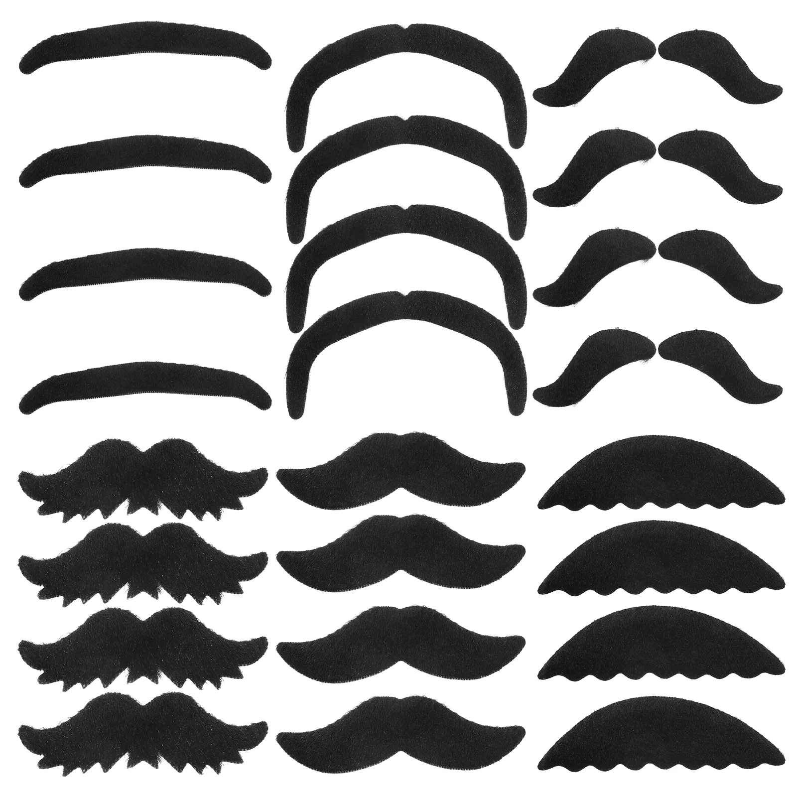 

Fake Mustache Beard Mustaches Costume Beards Halloweenstickers Self Hair Artificial Adhesive Festival Party Black Facial Props