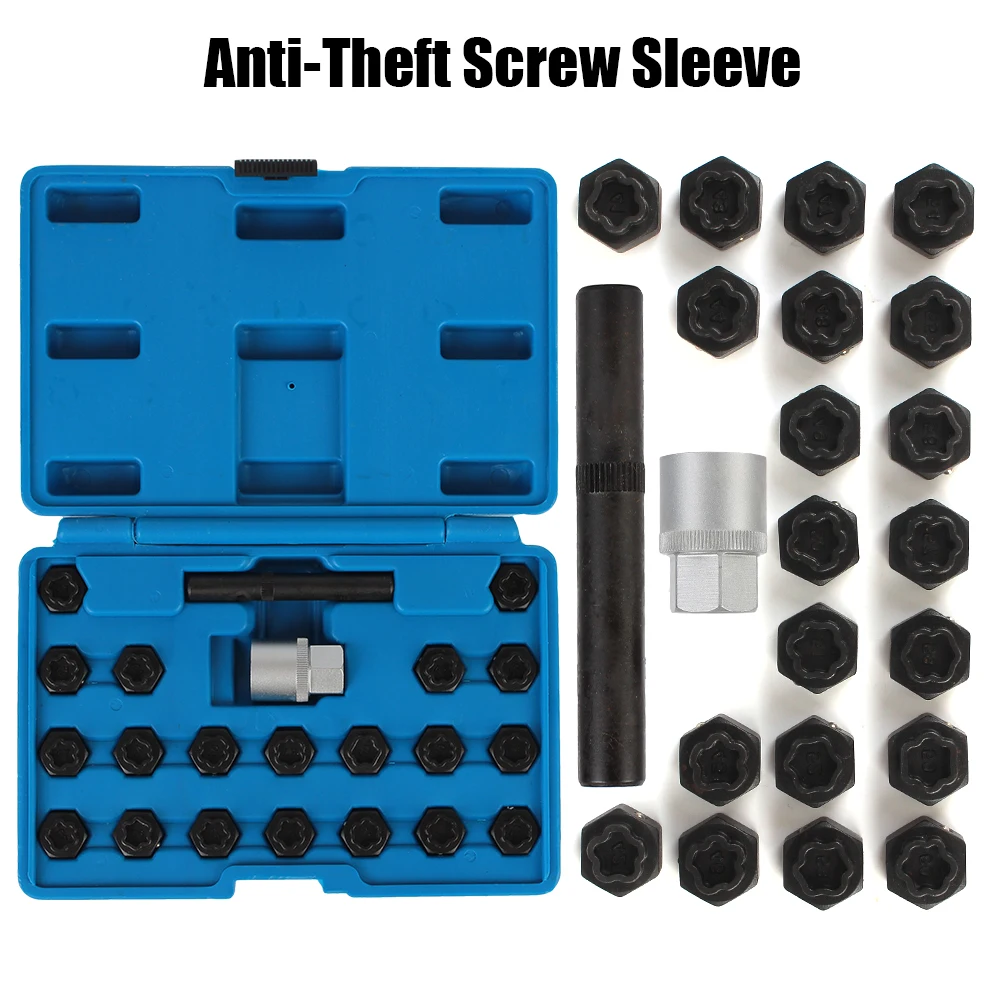 

Anti-Theft Screw Sleeve For BMW Wheel Lock Lugnut Locking Key Socket Removal Install Socket Car Disassembly Tool Lug Nut