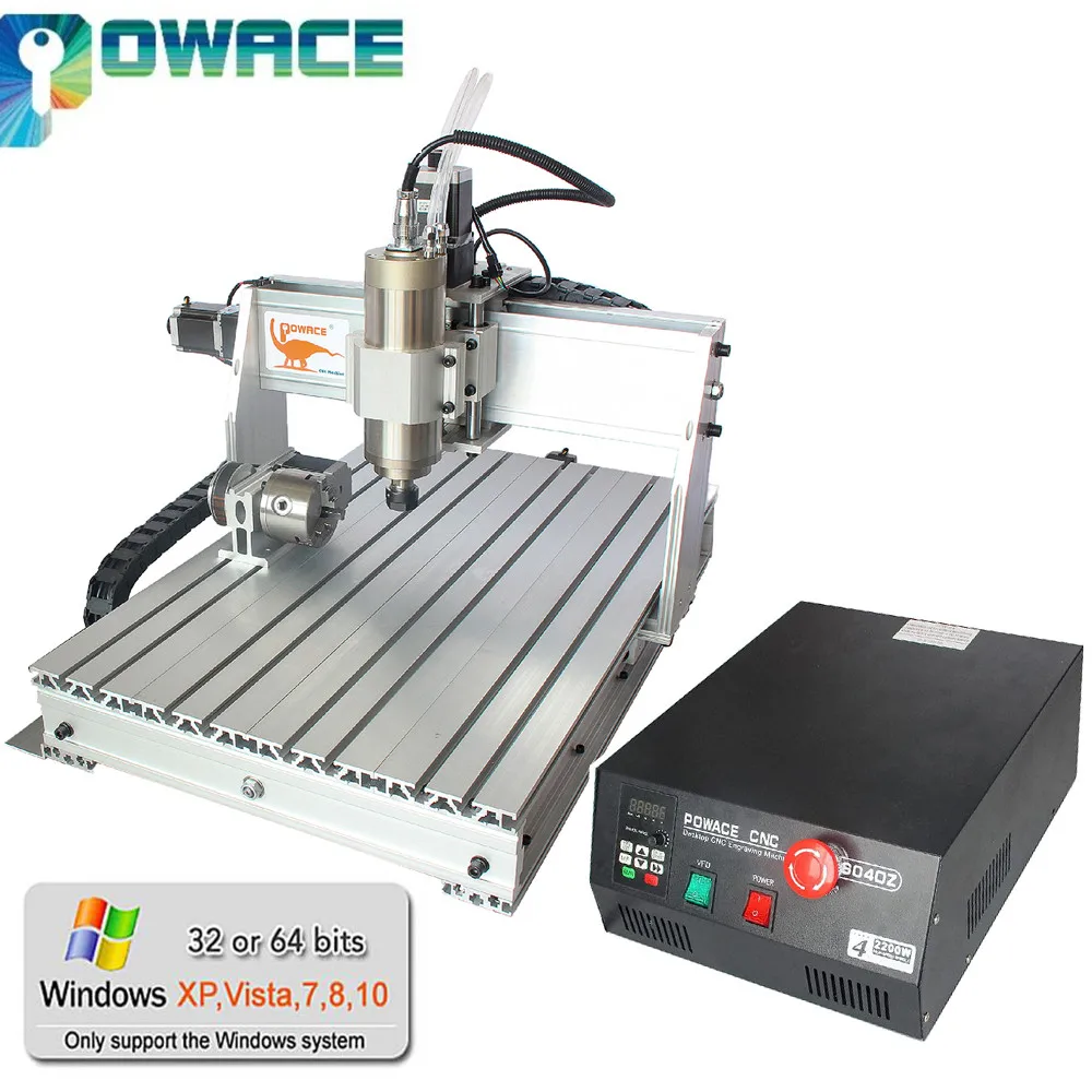 

【EU】4 Axis USB / LPT Port 6040 Mach3 2.2KW 2200W CNC Router Engraving Milling Machine 110V Or 220V + Controller