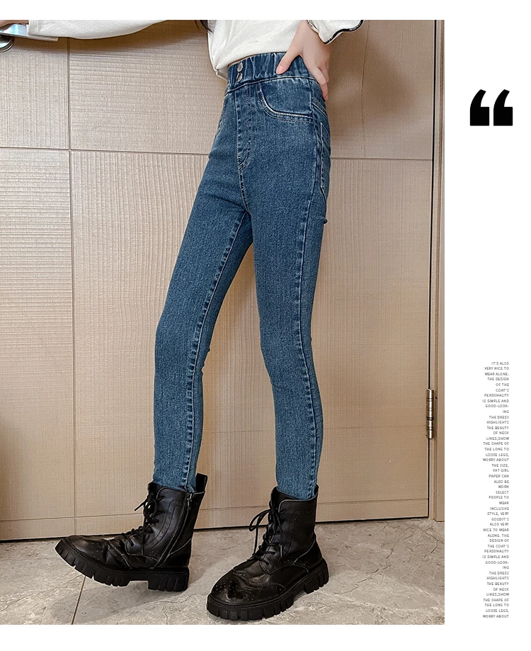 فتاة الشتاء عالية الخصر عزل نحيل الجينز للأطفال أسود أزرق الحرارية إغلاق المناسب الدنيم السراويل الطفل طماق الجينز السراويل فتاة الشتاء عالية الخصر عزل نحيل الجينز للأطفال أسود أزرق الحرارية إغلاق المناسب الدنيم السراويل الطفل طماق الجينز السراويل