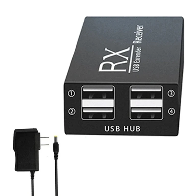 

Расширение Ethernet 120 м, 4 порта USB через адаптеры, приемник, кабель RJ45 USB