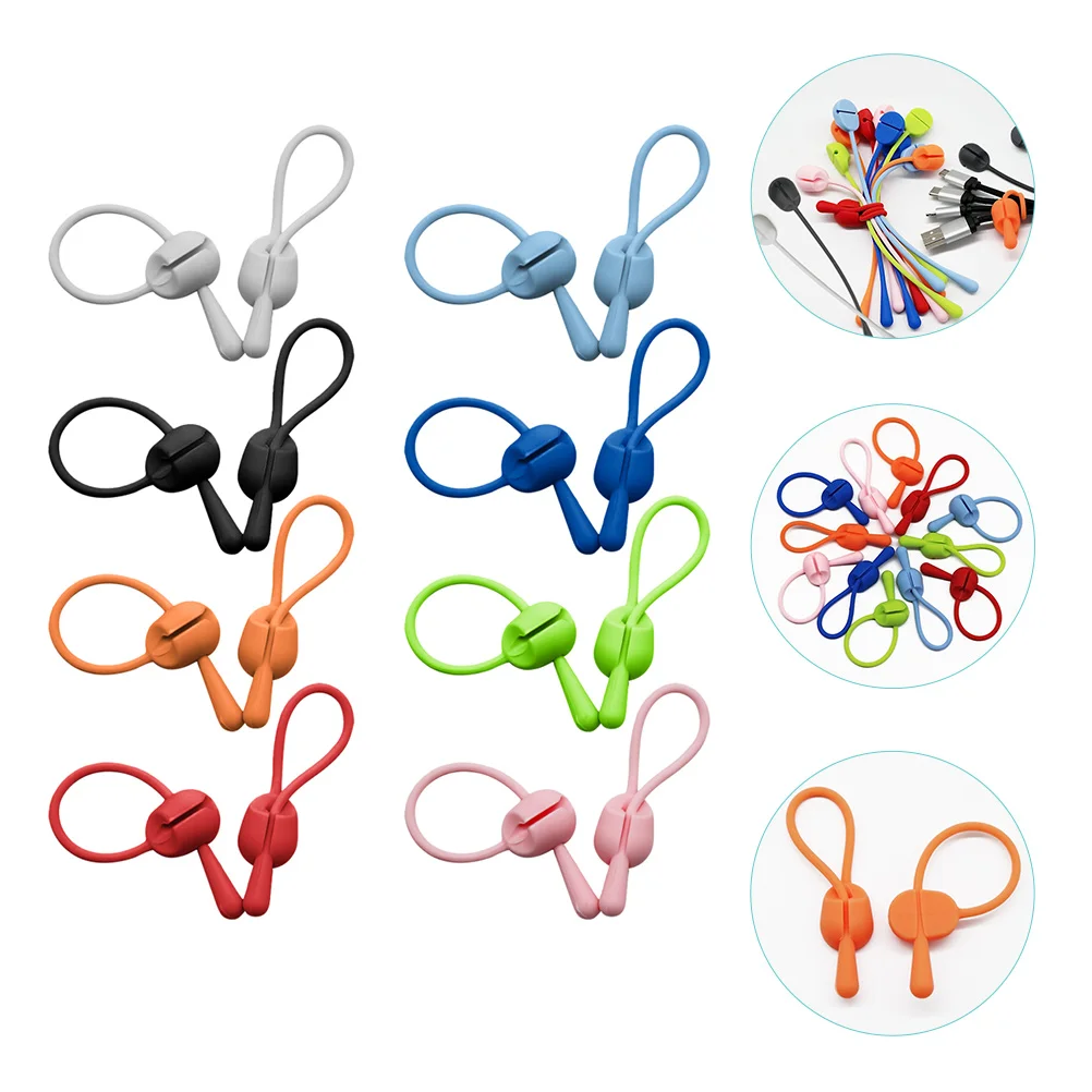 16 Pcs Silicone Cable Manager Fastening Ties Cord Reusable Organizer Lace up for Desk
16 Pcs Silicone Cable Manager Fastening Ties Cord Reusable Organizer Lace up for Desk