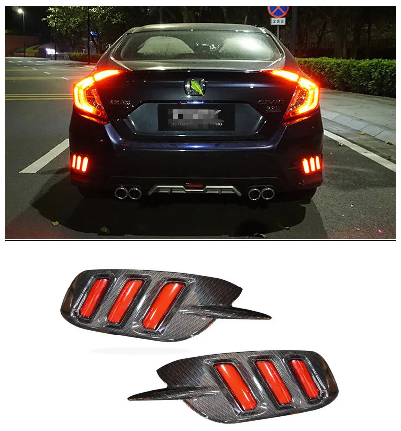 Задний фонарь для Honda Civic 10 поколения Mustang, модифицированный светодиодный задний фонарь, бампер, предупреждающий фонарь 16-19, новый Civic, стоп-сигнал
Задний фонарь для Honda Civic 10 поколения Mustang, модифицированный светодиодный задний фонарь, бампер, предупреждающий фонарь 16-19, новый Civic, стоп-сигнал