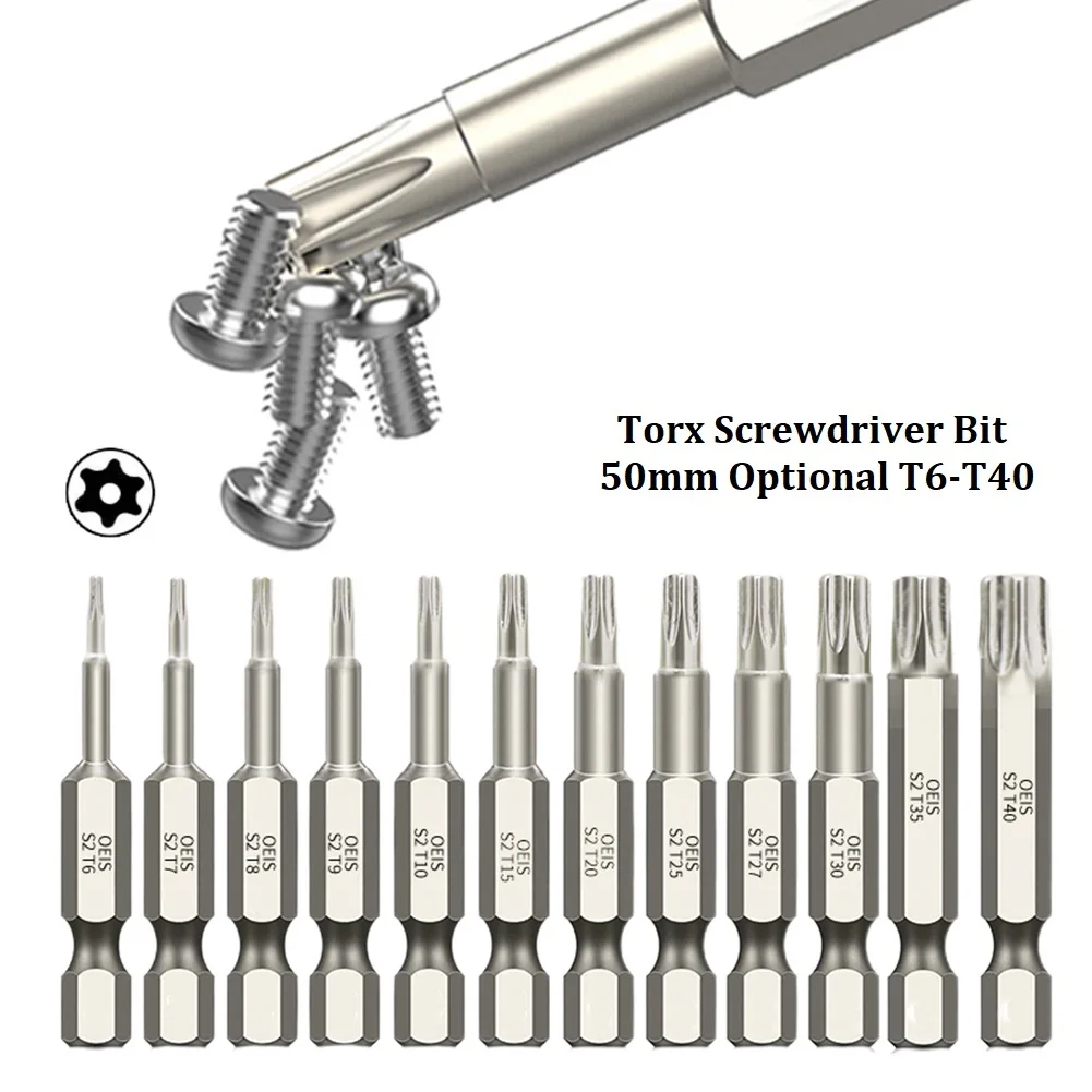 1pc 50mm 2Inch Hollow Torx Screwdriver Bits 1/4 Inch Hex Tamper Proof Screwdriver Drill Bit Screw Driver Hand Tools
1pc 50mm 2Inch Hollow Torx Screwdriver Bits 1/4 Inch Hex Tamper Proof Screwdriver Drill Bit Screw Driver Hand Tools