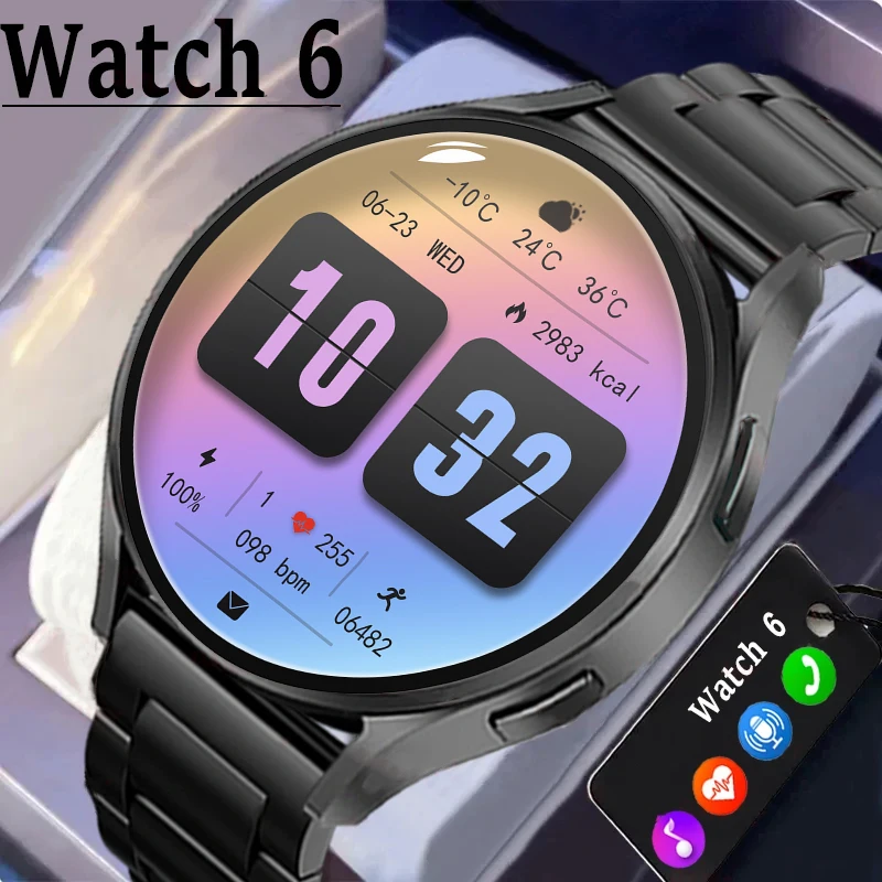 

Мужские Смарт-часы для Xiaomi Huawei с функцией измерения температуры тела и пульса