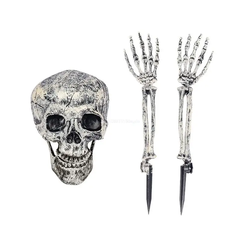 Halloween Skull Hand Arm Yard Stake Skeleton for Head Figurine Garden Decoration Haunted House Props Dropship
Halloween Skull Hand Arm Yard Stake Skeleton for Head Figurine Garden Decoration Haunted House Props Dropship