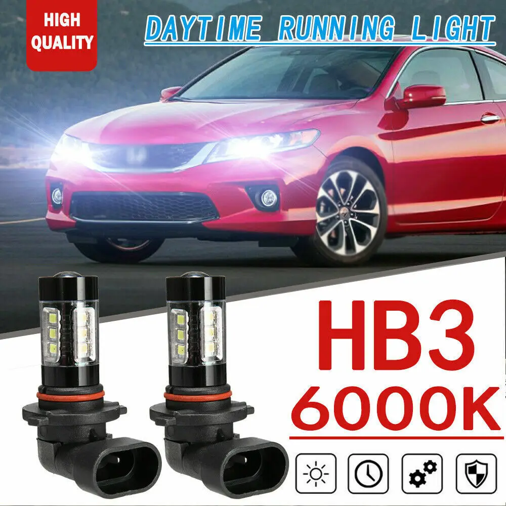 2x HB3 80W White LED DRL Daytime Running Light For 2014 Honda Accord Sedan Coupe
2x HB3 80W White LED DRL Daytime Running Light For 2014 Honda Accord Sedan Coupe