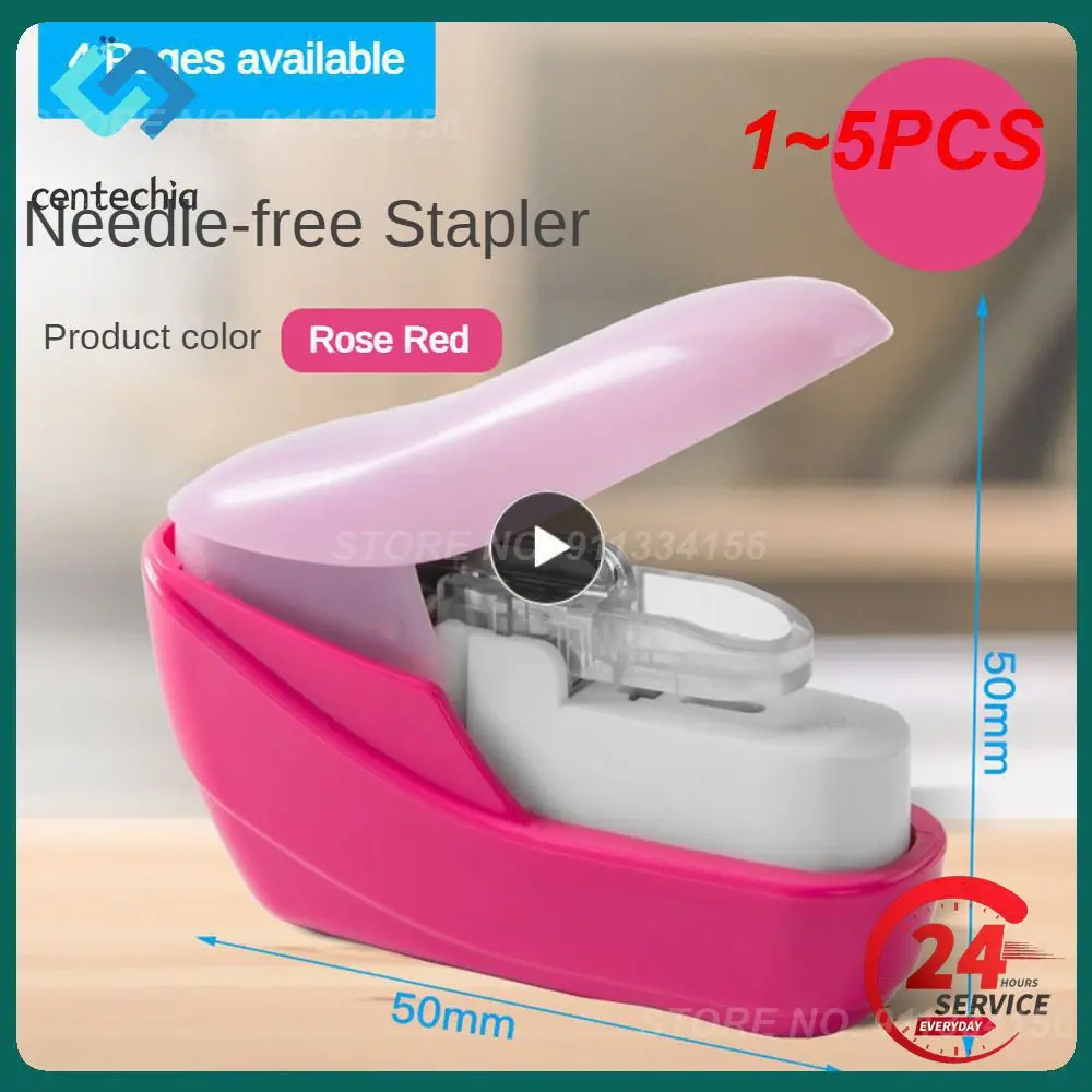 1-5 шт., мини-степлер без гвоздей, без скоб 
1-5 шт., мини-степлер без гвоздей, без скоб