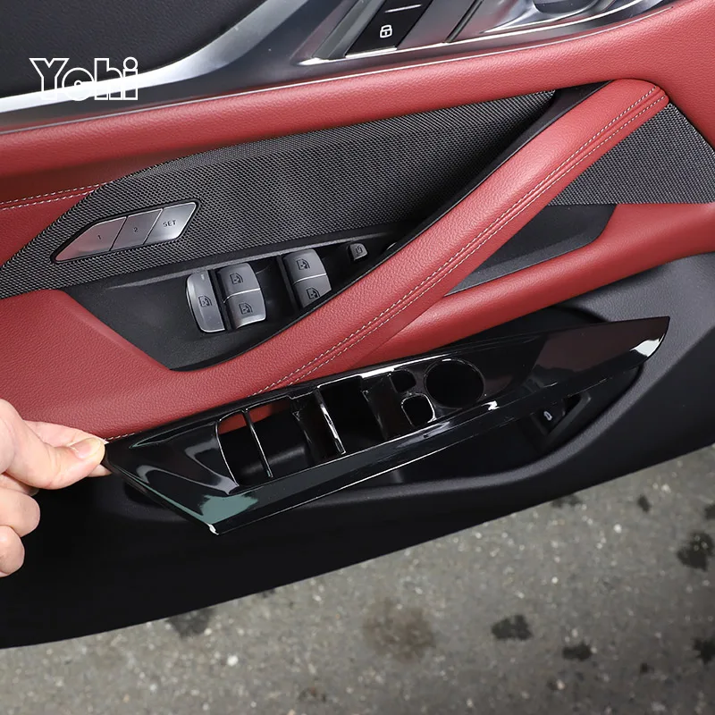 For BMW 4 Series G26 2021-2022 ABS Carbon Fiber/Black Car Window Lift Button Decorative Frame Sticker Car Interior Accessories
For BMW 4 Series G26 2021-2022 ABS Carbon Fiber/Black Car Window Lift Button Decorative Frame Sticker Car Interior Accessories