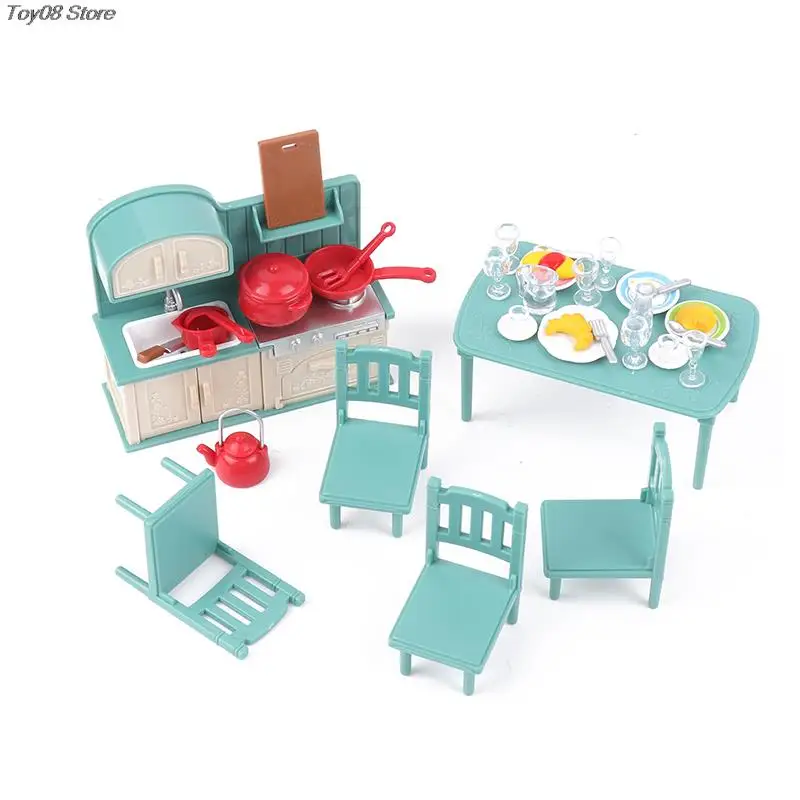 1Set 1/12 Dollhouse Accessories Mini Dining Table Miniature Simulation Chair Table Furniture Toys Doll House Decoration
1Set 1/12 Dollhouse Accessories Mini Dining Table Miniature Simulation Chair Table Furniture Toys Doll House Decoration