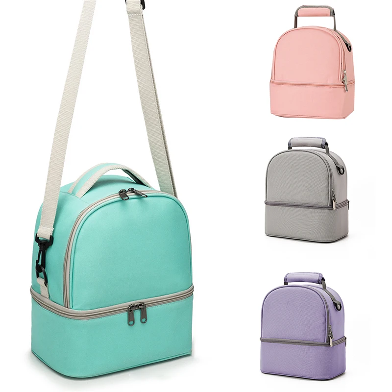 Fashion Insulation Double Layer Pack Solid Color Large Capacity Mommy Bag Travel Picnic Portable Food Handbag Baby Bags
Fashion Insulation Double Layer Pack Solid Color Large Capacity Mommy Bag Travel Picnic Portable Food Handbag Baby Bags