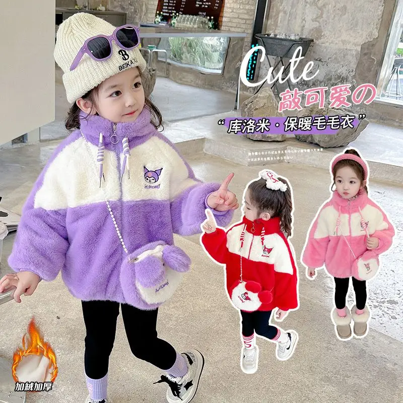 Sanrio Kuromi аниме детское зимнее плюшевое хлопковое Пальто утепленное пальто мультфильм Милая девочка удобное кавайное теплое хлопковое пальто Топ
Sanrio Kuromi аниме детское зимнее плюшевое хлопковое Пальто утепленное пальто мультфильм Милая девочка удобное кавайное теплое хлопковое пальто Топ