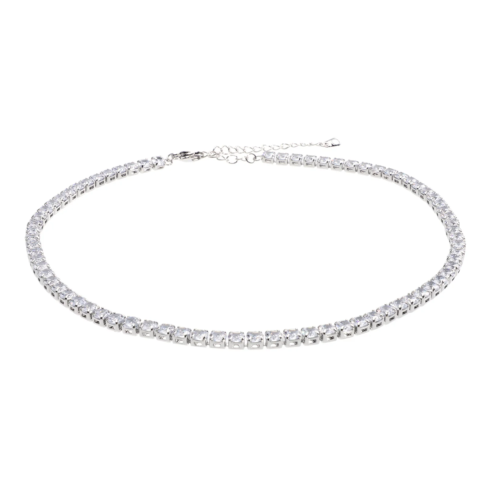 Generic Rhinestone Choker Necklaces Tennis Necklace Cubic Zirconia Cut Faux Diamond Tennis Chain Crystal Clavicle Chain
Generic Rhinestone Choker Necklaces Tennis Necklace Cubic Zirconia Cut Faux Diamond Tennis Chain Crystal Clavicle Chain