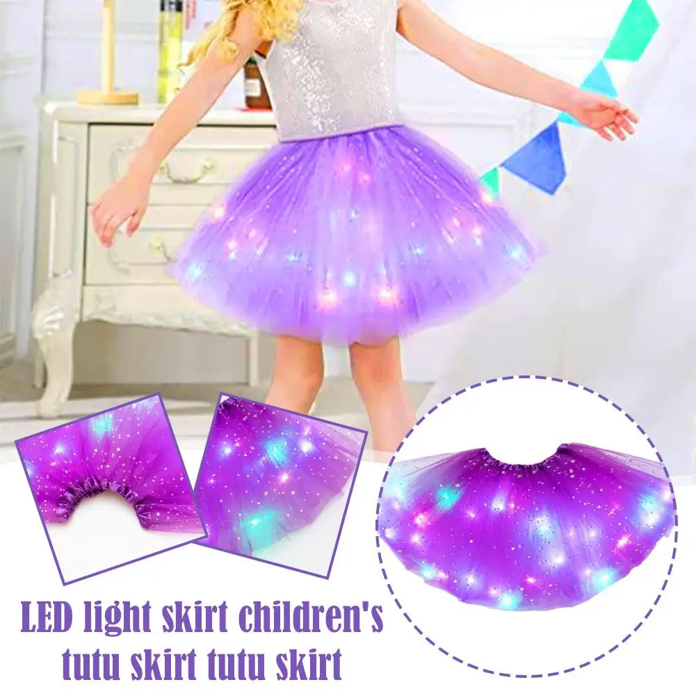 LED Light Skirt Children's Tutu Skirt Tulle Ballet Accessories Skirt Dancewear Glowing Clothing Mini Party Costume Q2Q7
LED Light Skirt Children's Tutu Skirt Tulle Ballet Accessories Skirt Dancewear Glowing Clothing Mini Party Costume Q2Q7