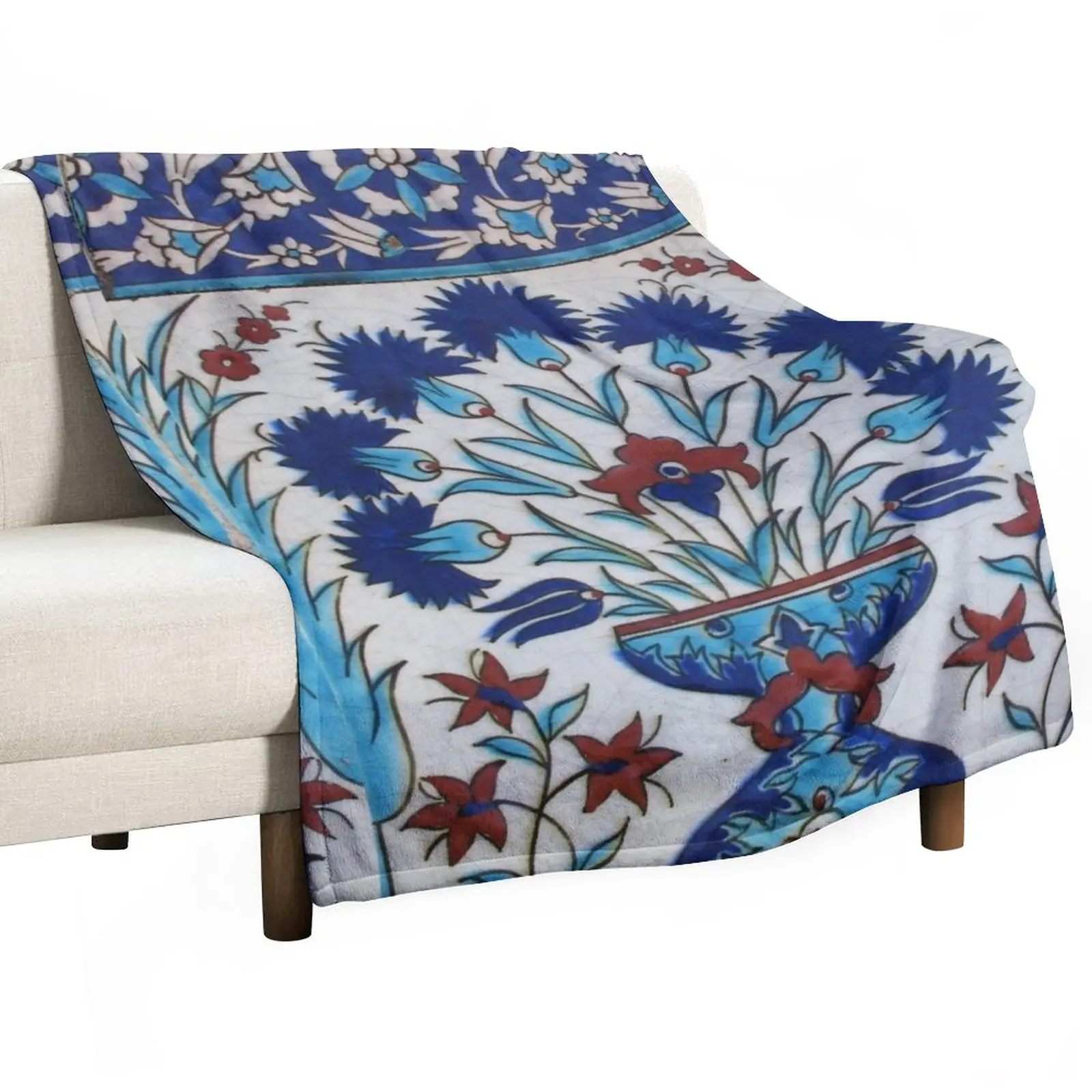 Turkish Iznik Floral Pattern Throw Blanket for winter Dorm Room Essentials Blankets
Turkish Iznik Floral Pattern Throw Blanket for winter Dorm Room Essentials Blankets