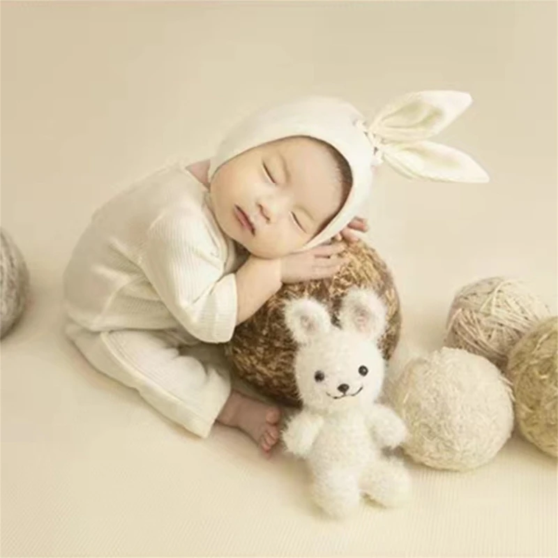 Baby Fiber Photo Photography Prop Outfits 3pcs Newborn Photo Prop Romper Hat Doll set Costume Infant Accessories Durable
Baby Fiber Photo Photography Prop Outfits 3pcs Newborn Photo Prop Romper Hat Doll set Costume Infant Accessories Durable