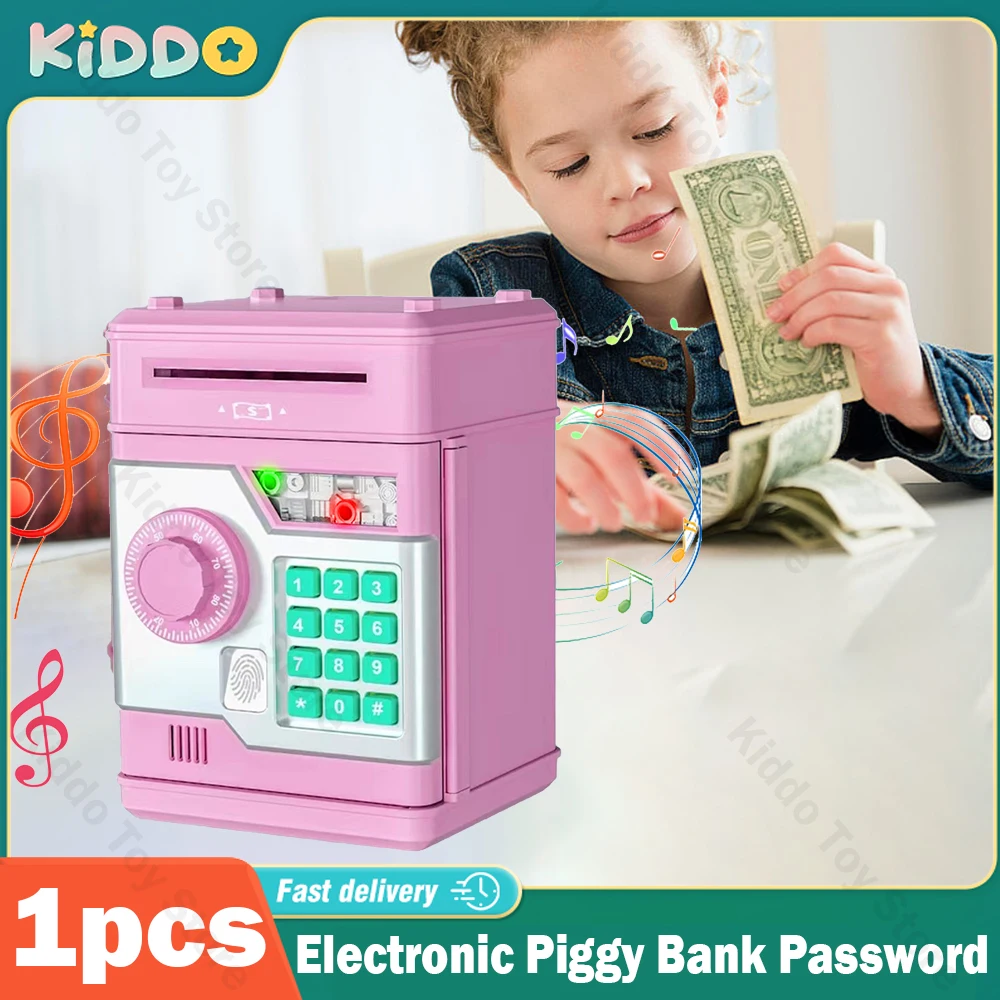 

Electronic Piggy Bank Password Safe Box Money Boxes for Children Digital Coins Cash Saving Safe Deposit Atm Machine Kid Gifts