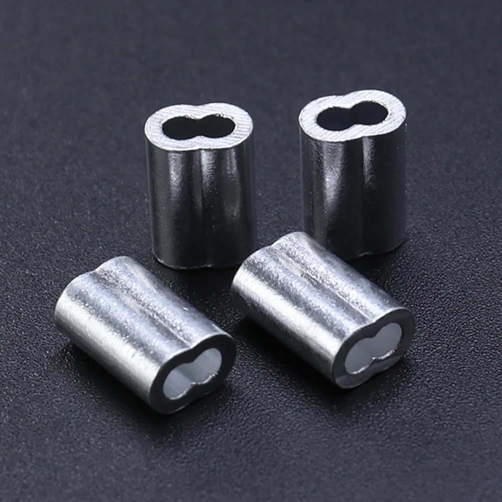 200 Pcs Steel Wire Rope Double Hole Aluminum Sleeve Cable Ferrule Clip Crimp Clamp
200 Pcs Steel Wire Rope Double Hole Aluminum Sleeve Cable Ferrule Clip Crimp Clamp
