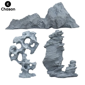 미니어처 산 요정 정원 분재 바위 조경 장식품, 수족관 장식 액세서리, 사암, 홈 데코 상품 이미지