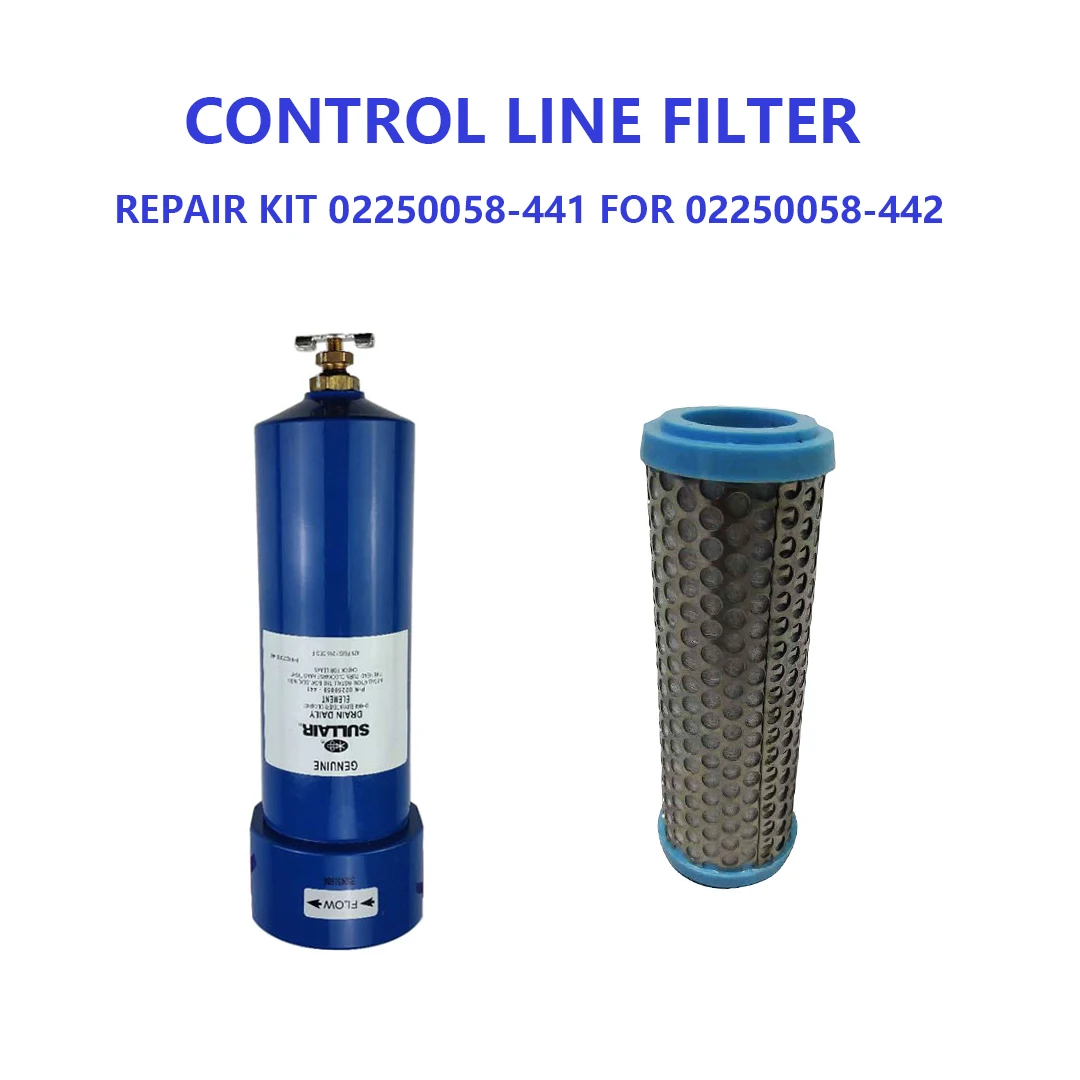 Compressor Control Line Filter 02250058-442 Repair Kit 02250058-441 for SULLAIR Mobile Air Compressor Replacement Parts
Compressor Control Line Filter 02250058-442 Repair Kit 02250058-441 for SULLAIR Mobile Air Compressor Replacement Parts