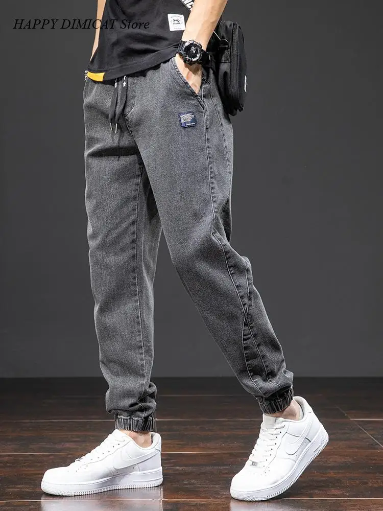 

Men Baggy Harem Jean Trousers Spring Summer Black Blue Cargo Jeans Men Streetwear Denim Jogger Pants Plus Size 6XL 7XL 8XL