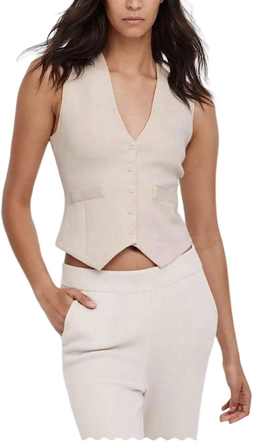 Women's Herringbone Tweed Tank Top Slim Fit V Neck Suit Tank Top New in Jackets Summer Vest the Most Sold 2023 Sleeveless Vests
Women's Herringbone Tweed Tank Top Slim Fit V Neck Suit Tank Top New in Jackets Summer Vest the Most Sold 2023 Sleeveless Vests