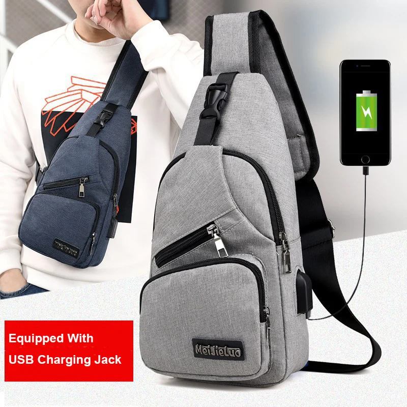 Men Anti Theft Chest Bag Sling Bag Casual Shoulder Crossbody Bags Travel Hiking Backpacks with USB Charging Port Organizing Bag 
Men Anti Theft Chest Bag Sling Bag Casual Shoulder Crossbody Bags Travel Hiking Backpacks with USB Charging Port Organizing Bag