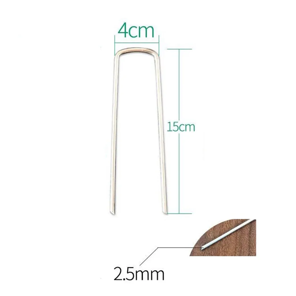Ground Nail U Tent Pegs 20× Accessory 2.5x30x150mm Easy To Installation 15cm Hooks Camping Tarpaulin Practical
Ground Nail U Tent Pegs 20× Accessory 2.5x30x150mm Easy To Installation 15cm Hooks Camping Tarpaulin Practical