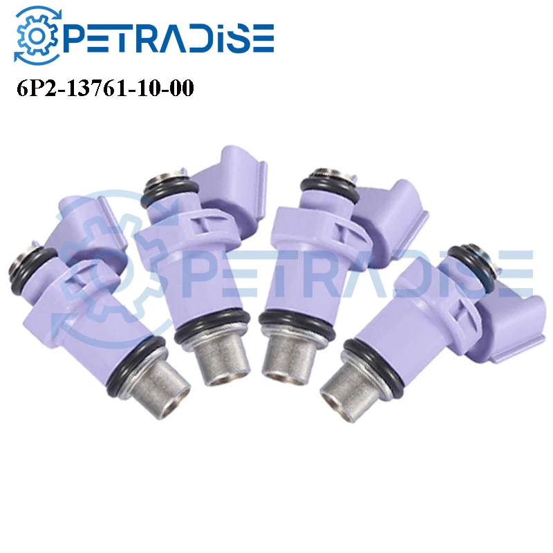 

4PCS High Quality New Fuel Injectors For Yamaha 250 Outboard Auto Parts OEM 6P2-13761-10-00 6P2137611000