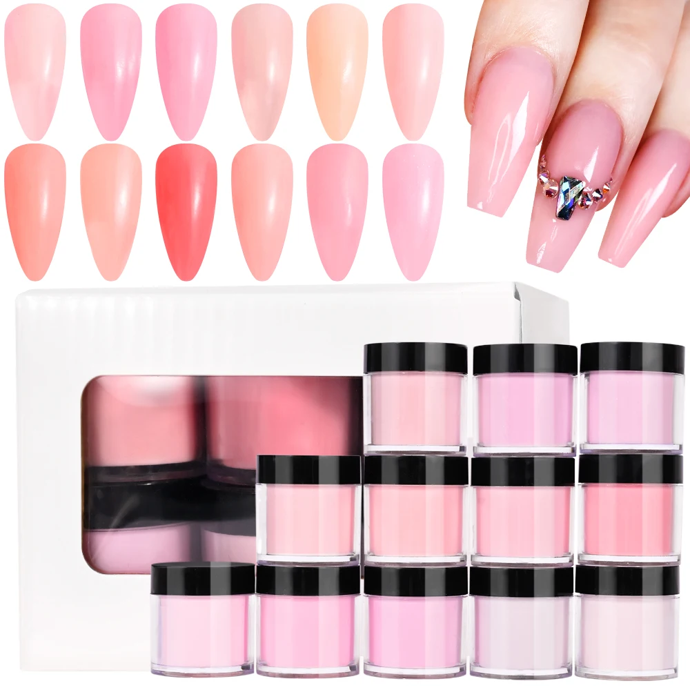 12pcs/set Nail Acrylic Powder for Extension/Engraving Pink &Nude Acrylic Pigment Natural Dry 3 in 1 Dipping Acrylic Dust 10g/jar
12pcs/set Nail Acrylic Powder for Extension/Engraving Pink &Nude Acrylic Pigment Natural Dry 3 in 1 Dipping Acrylic Dust 10g/jar