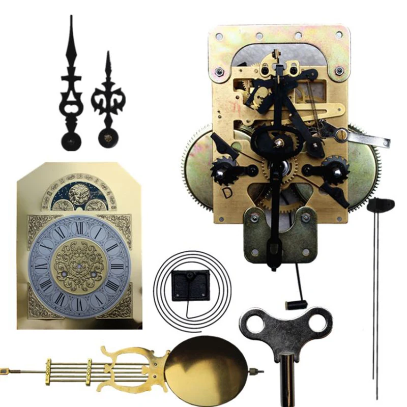 Vintage Mechanical Clock Movement Pendulum Clock Mechanism Pure Copper Movement Repair Accessories Large Wooden Pendulum Parts
Vintage Mechanical Clock Movement Pendulum Clock Mechanism Pure Copper Movement Repair Accessories Large Wooden Pendulum Parts