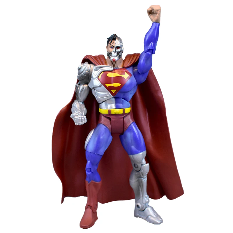 

Hot Sale DC Justice League Movie Mechanical Superman Character Hand Puppet PVC Sculpture Series Model Toys Gifts HEROCROSS