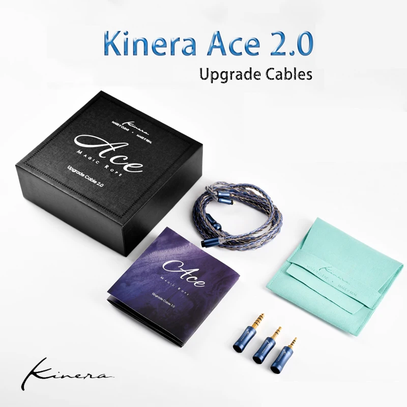 Kinera Ace 2.0 Modular Upgrade Earphone Cable (2.5mm + 3.5mm + 4.4mm) Replaceable Plug Design with Three Types of Front-End Plug
Kinera Ace 2.0 Modular Upgrade Earphone Cable (2.5mm + 3.5mm + 4.4mm) Replaceable Plug Design with Three Types of Front-End Plug