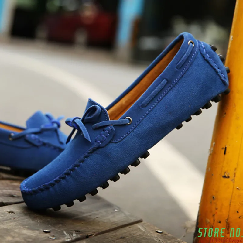 

Size 38-49 Luxury Men Loafers Soft Moccasins Summer Shoes Man High Quality Mens Shoes Casual Suede Genuine Leather Driving Flats